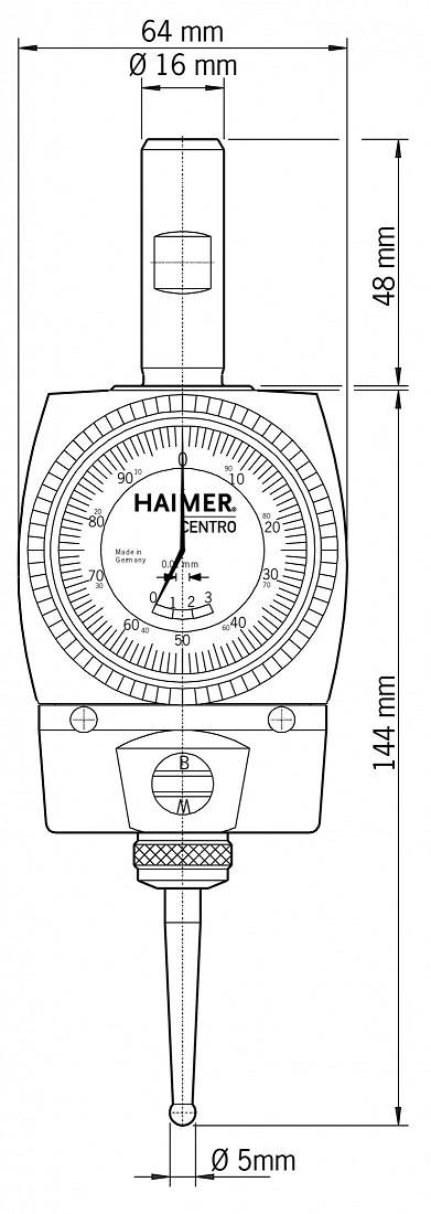 Аналоговый центроискатель CENTRO HAIMER