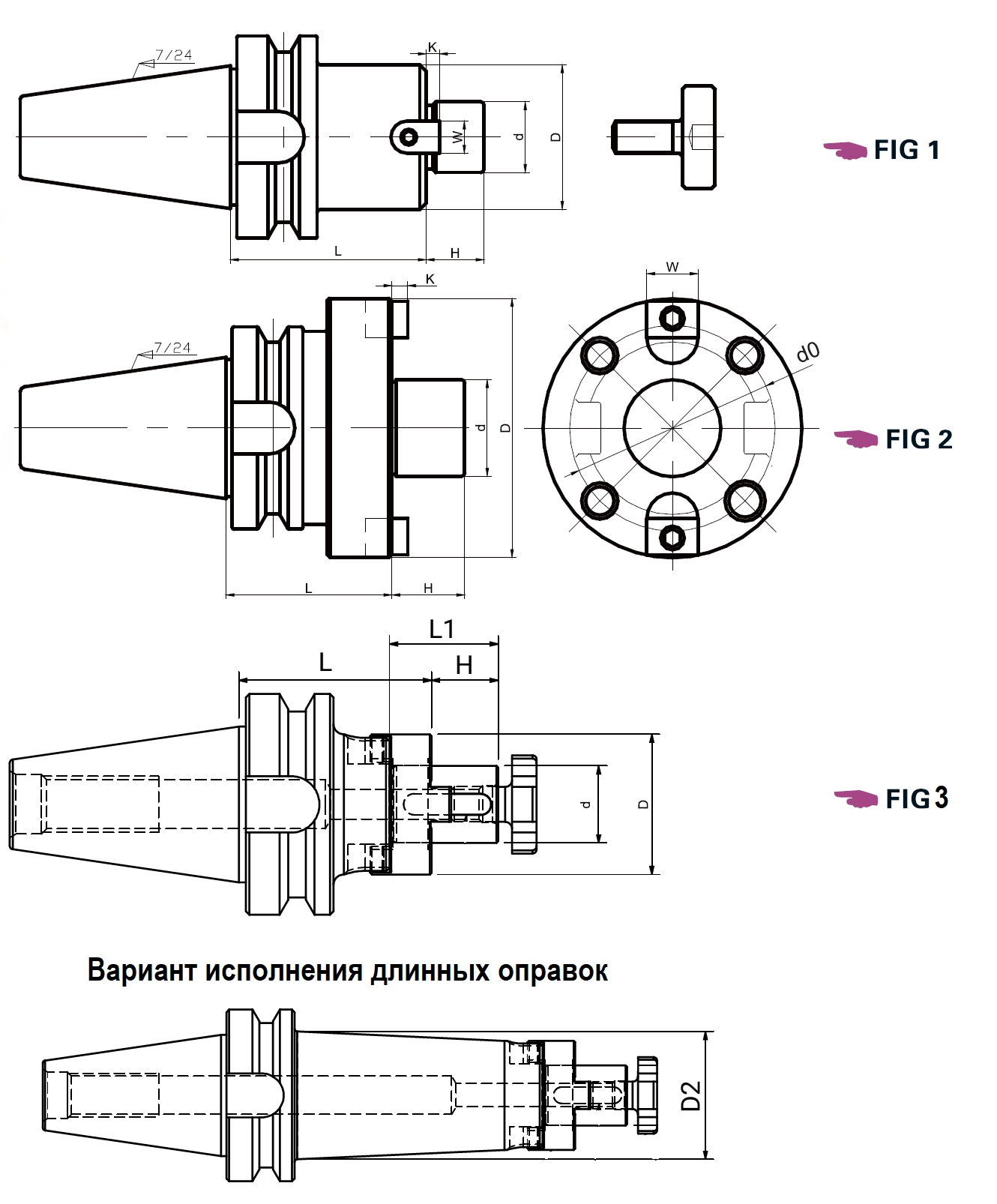 Оправка BT40-FMB(C)32-45